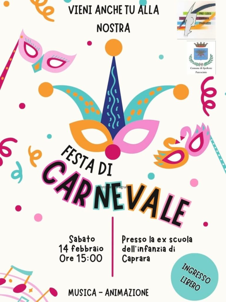 Locandina carnevale caprara