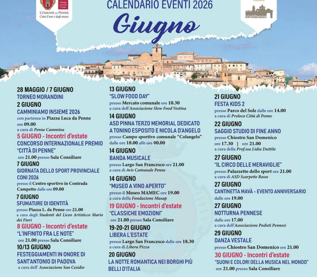 Eventi penne giugno
