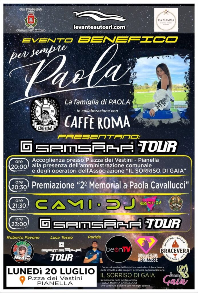 Memorial paola cavallucci LOCANDINA